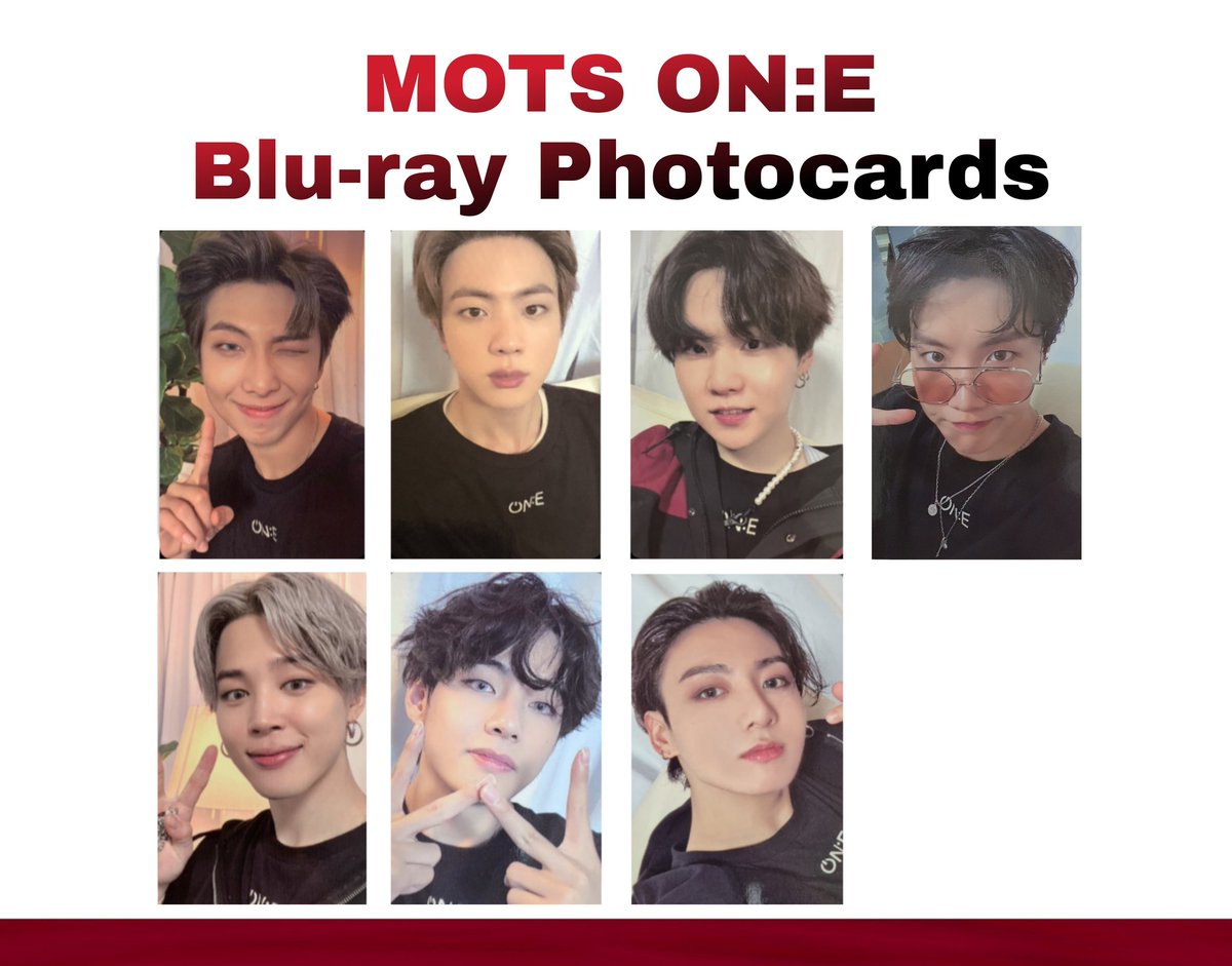 Photocard Template] BTS Map of the Soul ON:E Blu-ray Photocards