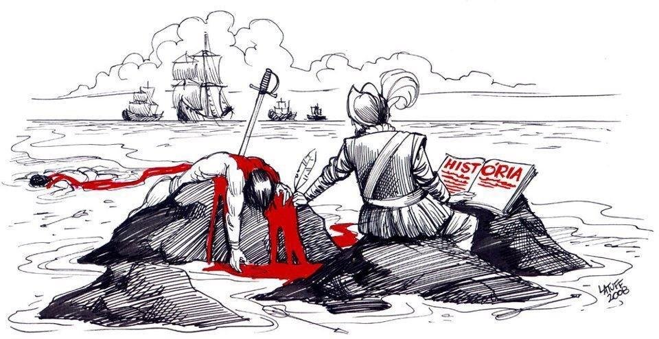 Encuestando's tweet photo. 📊 ¿Que hizo Cristóbal Colón el 12-O de 1492?

🔃 GENOCIDIO DE NATIVOS
♥️ DESCUBRIÓ AMÉRICA https://t.co/m1dARZObgK