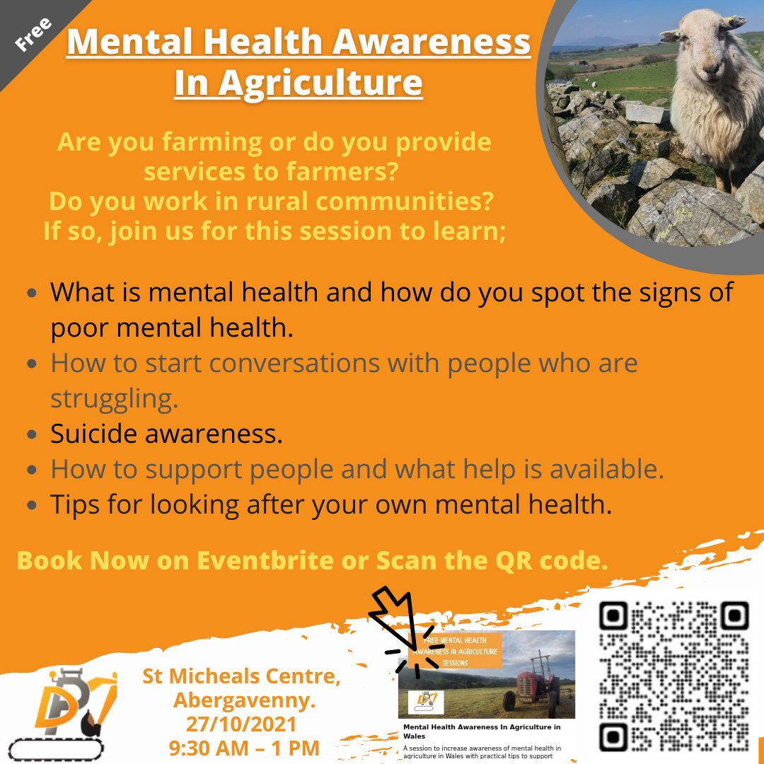 dpjfoundation's tweet photo. ❗️ Mental Health Awareness Training ❗️

📍Location - St Micheals Centre, Abergavenny.
📆Date- 27/10/2021
⏰ - 9:30 AM until 1 PM
BOOK NOW on Eventbrite

https://t.co/j8v28DFy4g https://t.co/hBM546DpjO