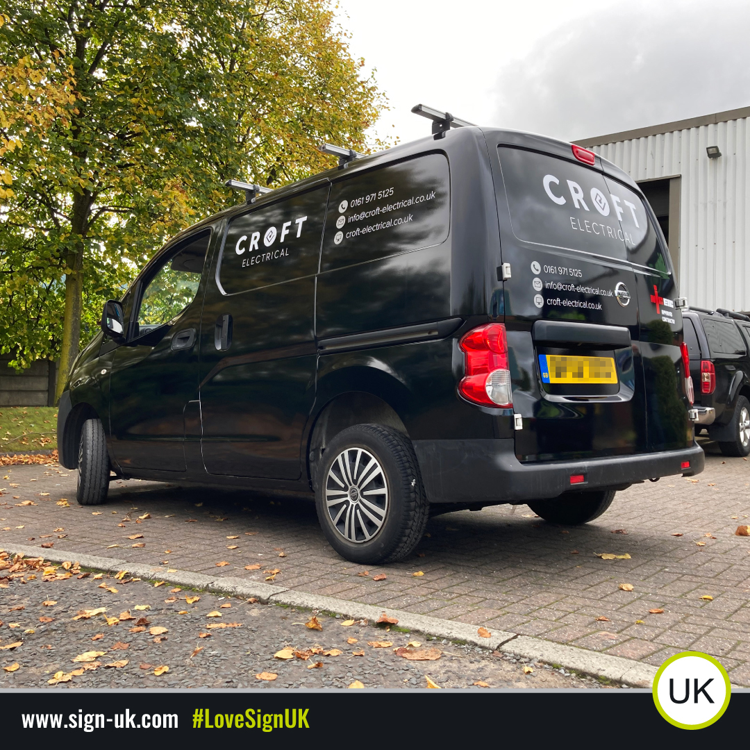 Sign_UK's tweet photo. A week since @ElectricalCroft collected their fully wrapped van &amp; decaled pickup truck from us here. The van was wrapped using @Metamarkuk CC vinyl with white and silver Avery vinyls on top, a complete transformation! 😎

#SignUK #CroftElectrical #VanWrap #VehicleWrap #LoveSignUK https://t.co/I70di81rSa
