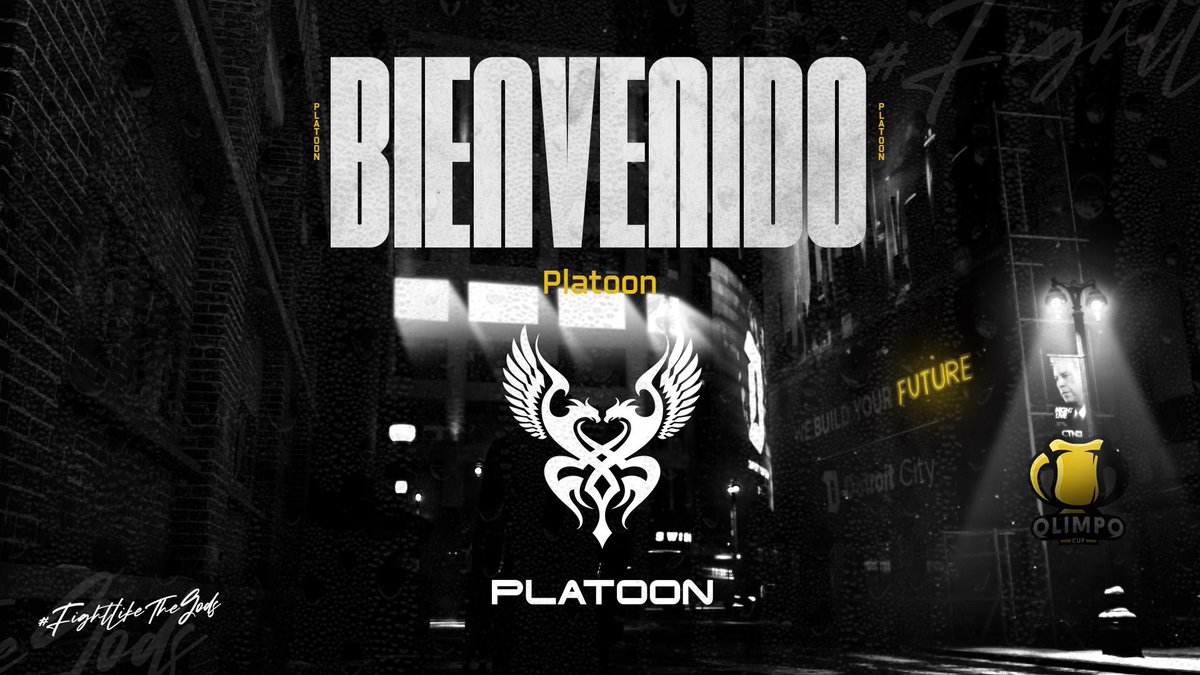 ⚔️ LET’S GO PLATOON ⚔️

Our team will take a spot in new edition of <a href="/OlimpoCupGG/">Olimpo Cup</a>. Great opportunity to show our level 🔥

#GOP2N