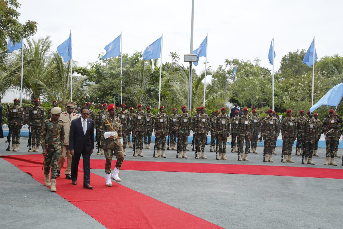 TheVillaSomalia's tweet photo. H.E @M_Farmaajo congratulates all Somali people on the occasion of 🇸🇴 Flag Day during 67th anniversary since its design by our hero Mohamed Awale Liban. The President praised the 🇸🇴 flag as a uniting pillar which symbolized nationhood, independence &amp; solidarity of Somali people. https://t.co/KdlwdqVXUw
