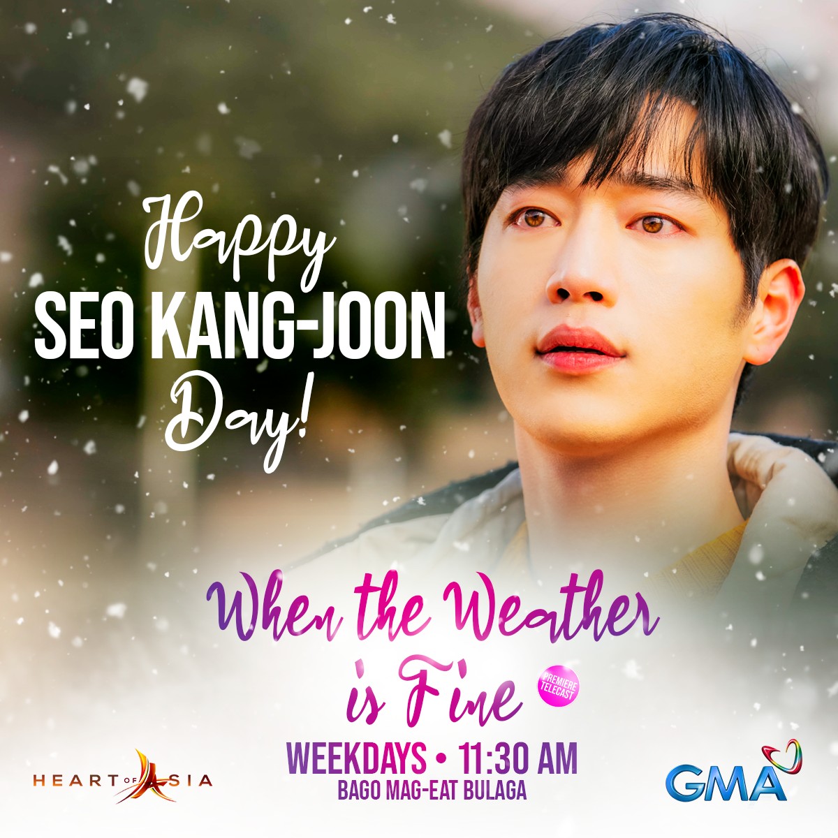 Happy birthday to \When the Weather is Fine\ lead actor, Seo Kang-Joon! May birthday wish ba kayo para sa kanya? 