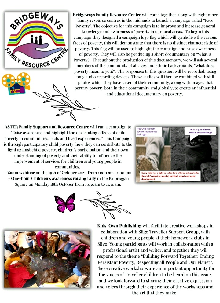 17octcomIRL's tweet image. The #17thOctober booklet shows all the great events happening across #Ireland to mark the International Day for the Eradication of Poverty
@welfare_ie @17octcomIRL
@icoct17 @SAOLprojectIRL
#endpoverty @rte
17october.ie/17-october-nat…