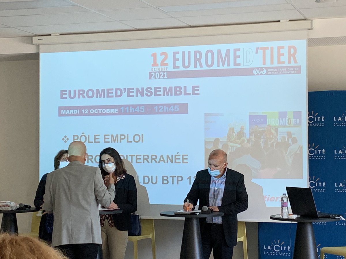 C’est parti pour la conférence Euromed’Ensemble à <a href="/euromedtier/">Euromedtier</a> avec @pole_emploi <a href="/Euromed_MRS/">Euroméditerranée</a> <a href="/FBTP13/">Fédération du BTP 13</a> #BTP <a href="/CiteEuromed/">La Cité</a>