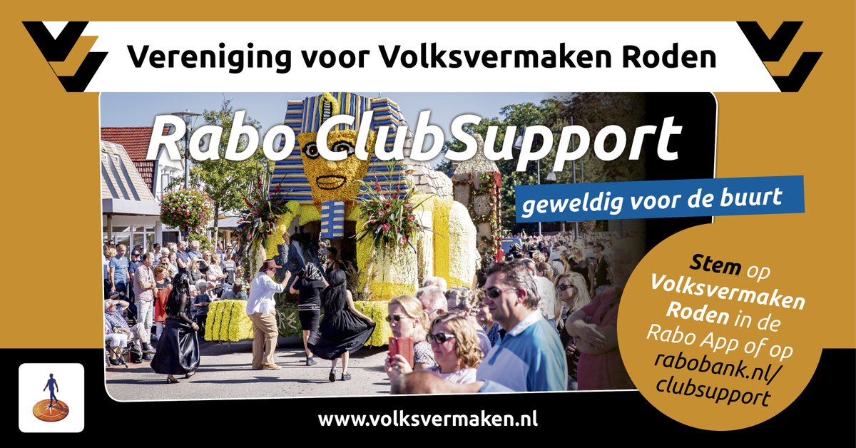 abo ClubSupport: Stem op de Vereniging voor Volksvermaken Roden

Een stem voor de Vereniging voor Volksvermaken Roden is een stem voor alle inwoners, jong en oud, van Roden en omstreken.

Meer info: rabobank.nl/leden/clubsupp…