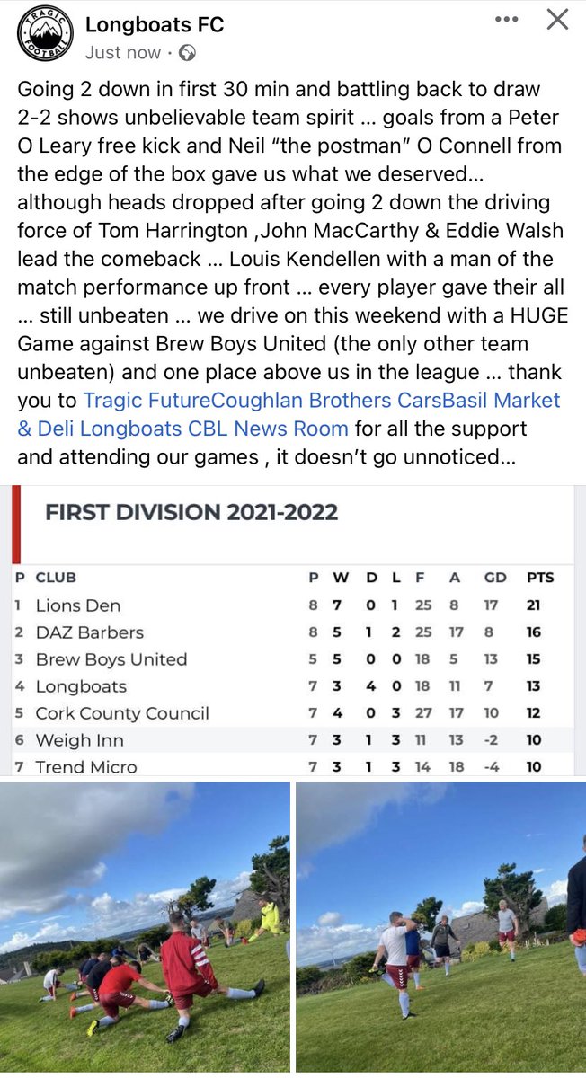 Longboats FC tweet media