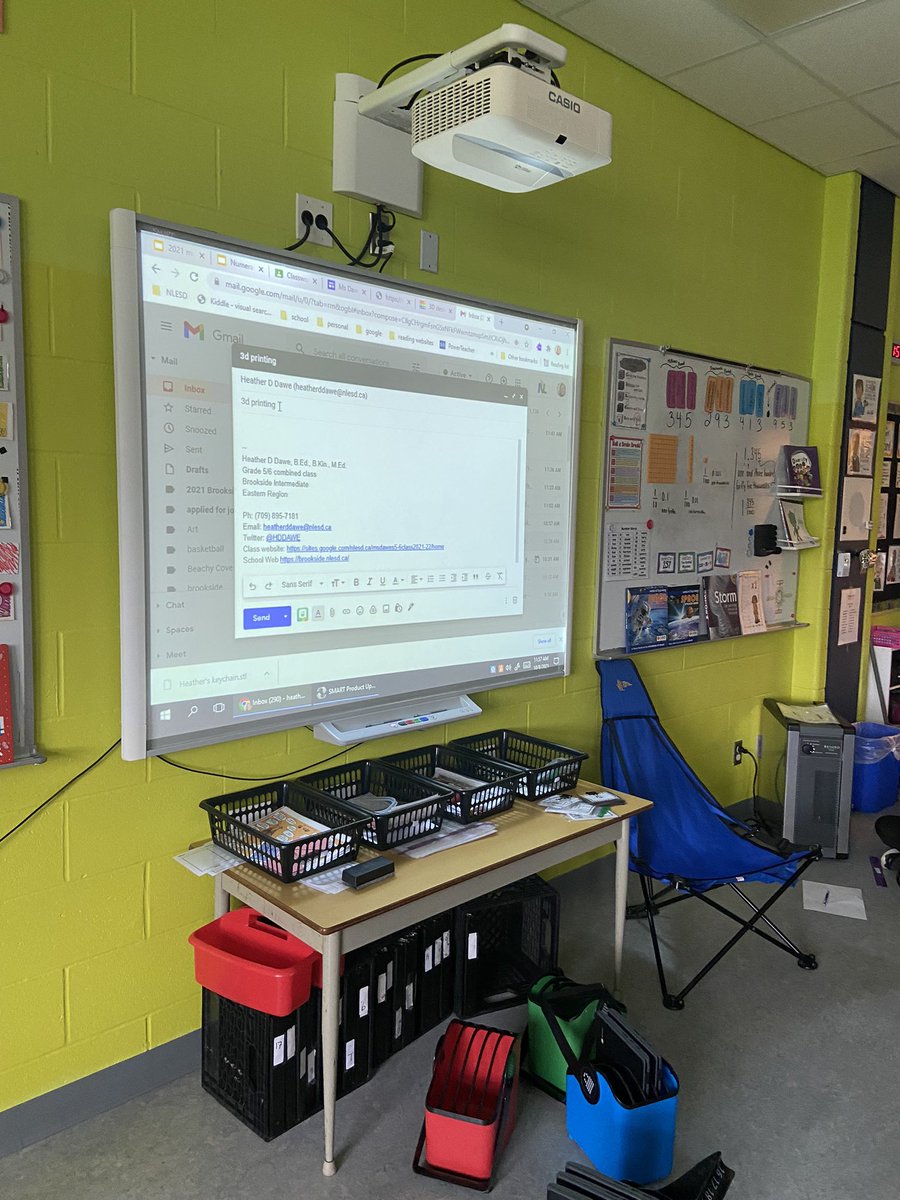 HDDawe's tweet image. Finished off our Friday with some 3D printing. We talked about measurements, combining 3D shapes, exporting and importing files and finally sending a proper email! @BrooksideInt #3dprinting #designandcreate