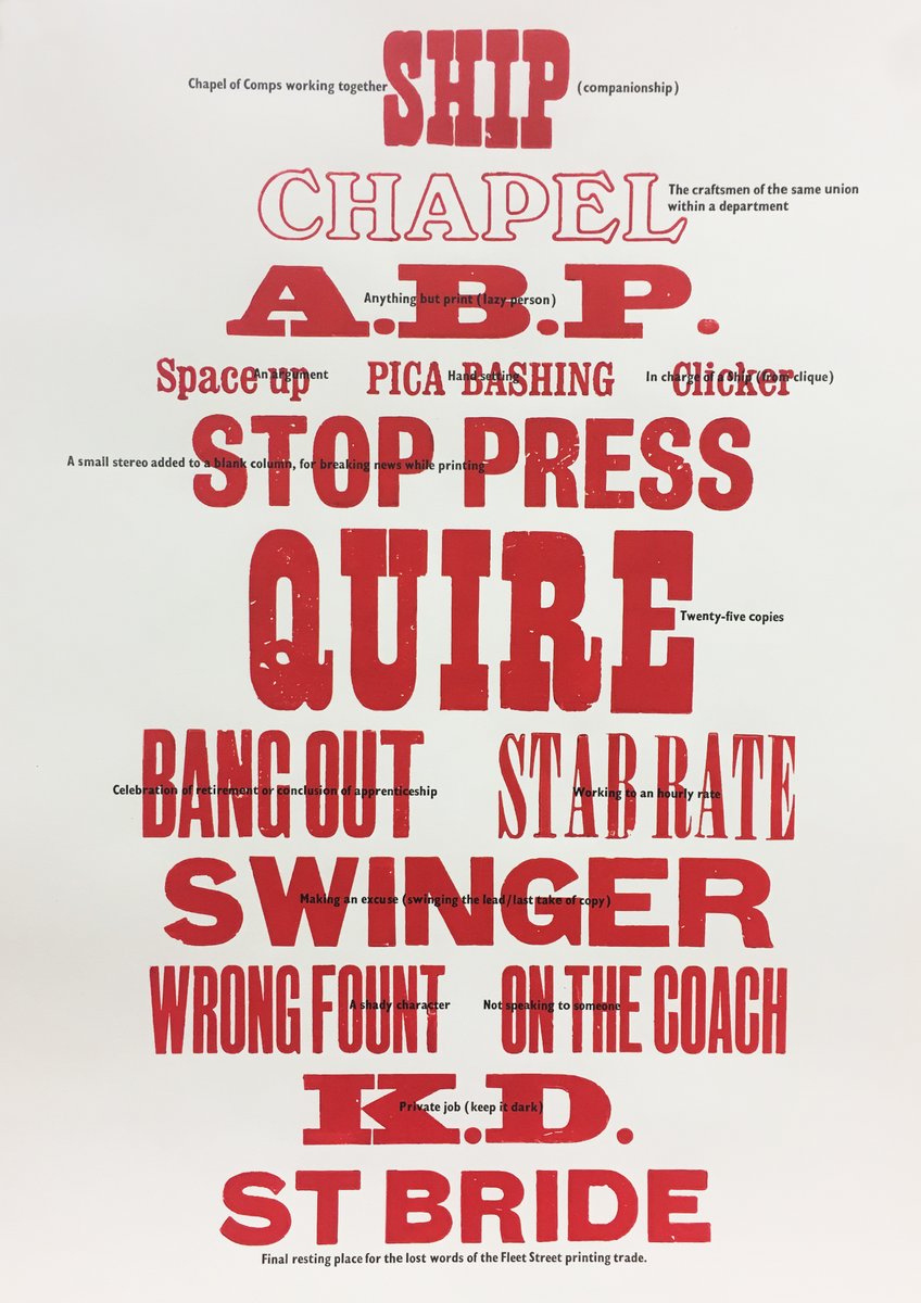 stbridefdn's tweet photo. Stop Press: A Compositor’s Life on Fleet Street
Mick Clayton in conversation with Catherine Dixon

Thursday 21 October 2021
Online via Zoom and in-person at St Bride

For more information and tickets please visit: https://t.co/YyqxmFkWjk

#letterpress #printing #designhistory https://t.co/D8lCJdeFVa