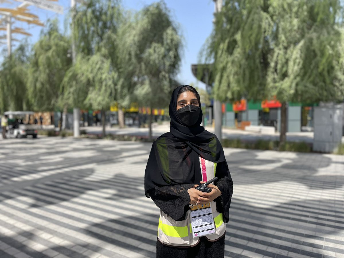 Ash_Stewart_'s tweet photo. THE REAL MVPS OF #Expo2020

These guys. The staff and volunteers working outside for 8 hours a day, in 38C+ heat, and still smiling as they do it. The staff here are some of the friendliest &amp; most genuinely caring I’ve ever encountered at an event on this scale and deserve kudos https://t.co/W9U6p9FUBX