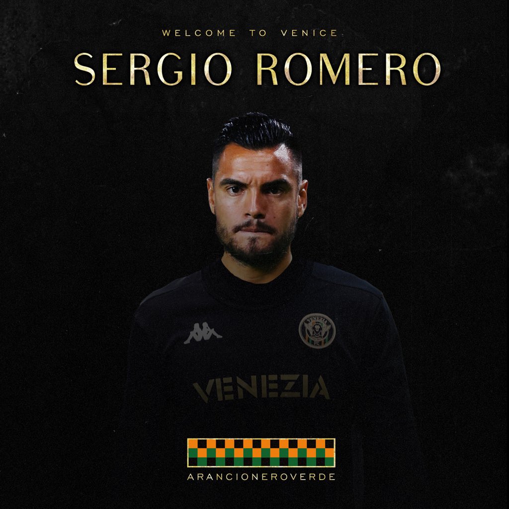 Venezia FC on Twitter: "Argentine goalkeeper Sergio Romero arrives on a ...