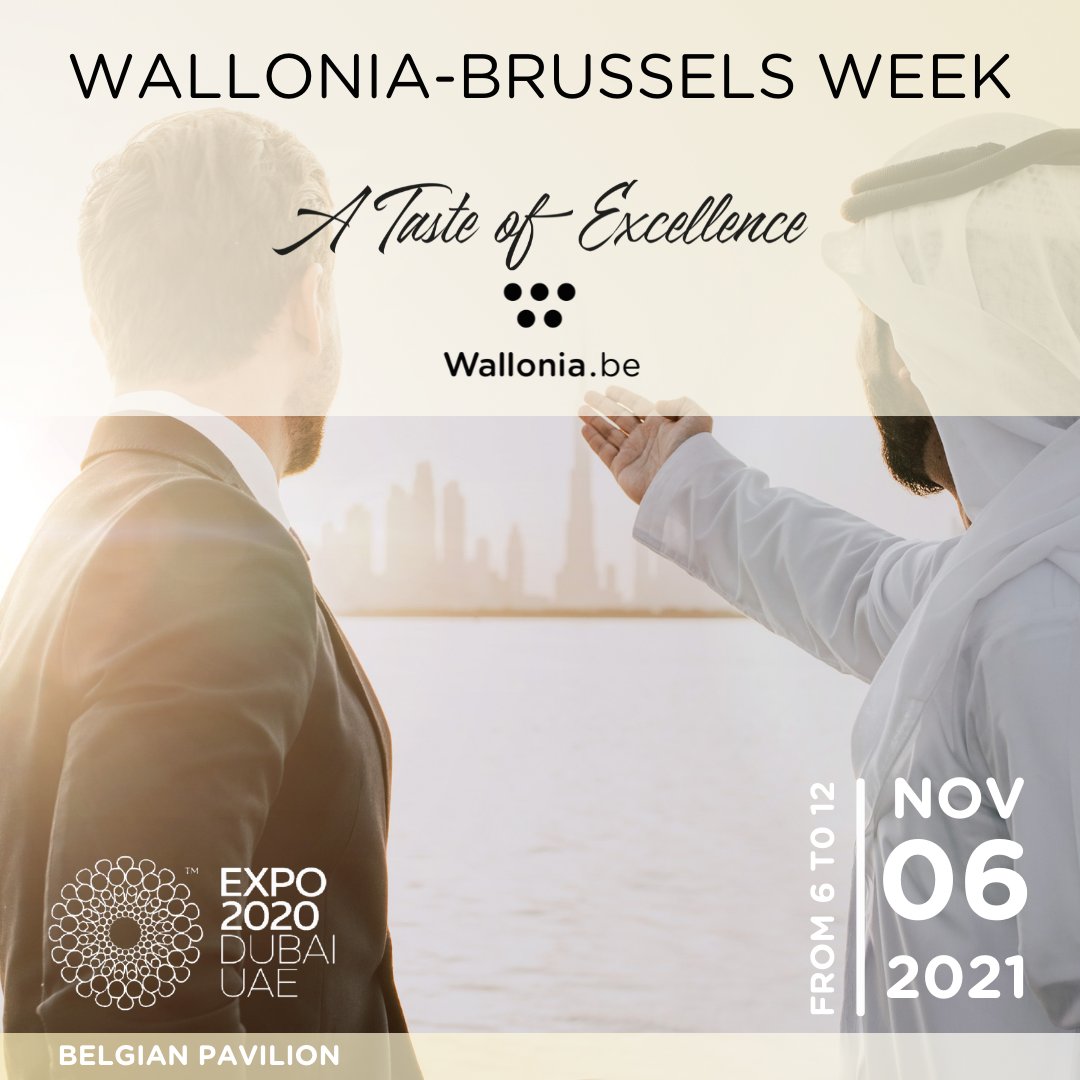 In collaboration with 
<a href="/WBI_tweet/">WBI</a>, we will organise the #WalloniaBrusselsWeek at the @BEpavilion2020 on the 
@expo2020dubai from 6 to 12 November to present the expertise and excellence of Wallonia. #expo2020dubai #awex #wbi #wallonia 

 For more info  ➡  bit.ly/walloniaexpo
