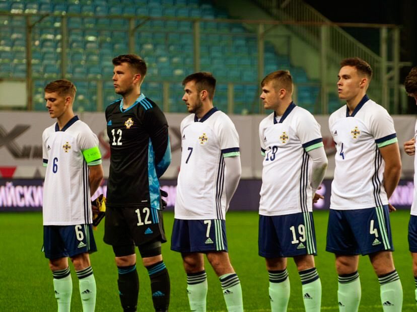 larnefc's tweet photo. Good luck to our number 2️⃣ @kofi_balmer as he and the @NorthernIreland U21s prepare to take on Spain tonight in a @UEFAUnder21 Qualifying game 👊

#WeAreLarne #BeTheDifference https://t.co/aaYtL5EMB8
