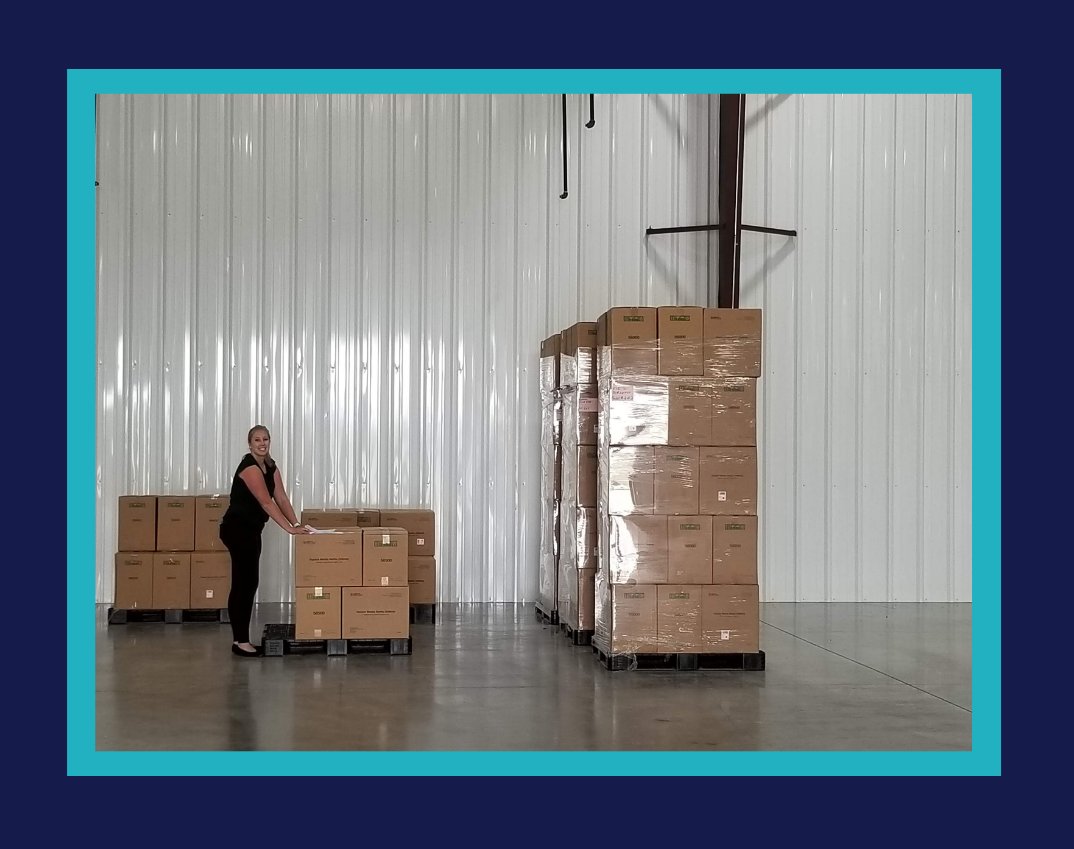 Our QC Manager, Katherine Kreusel-Smith is making a list and checking it twice! Here is Kat going over shipping checklists for various shipments.