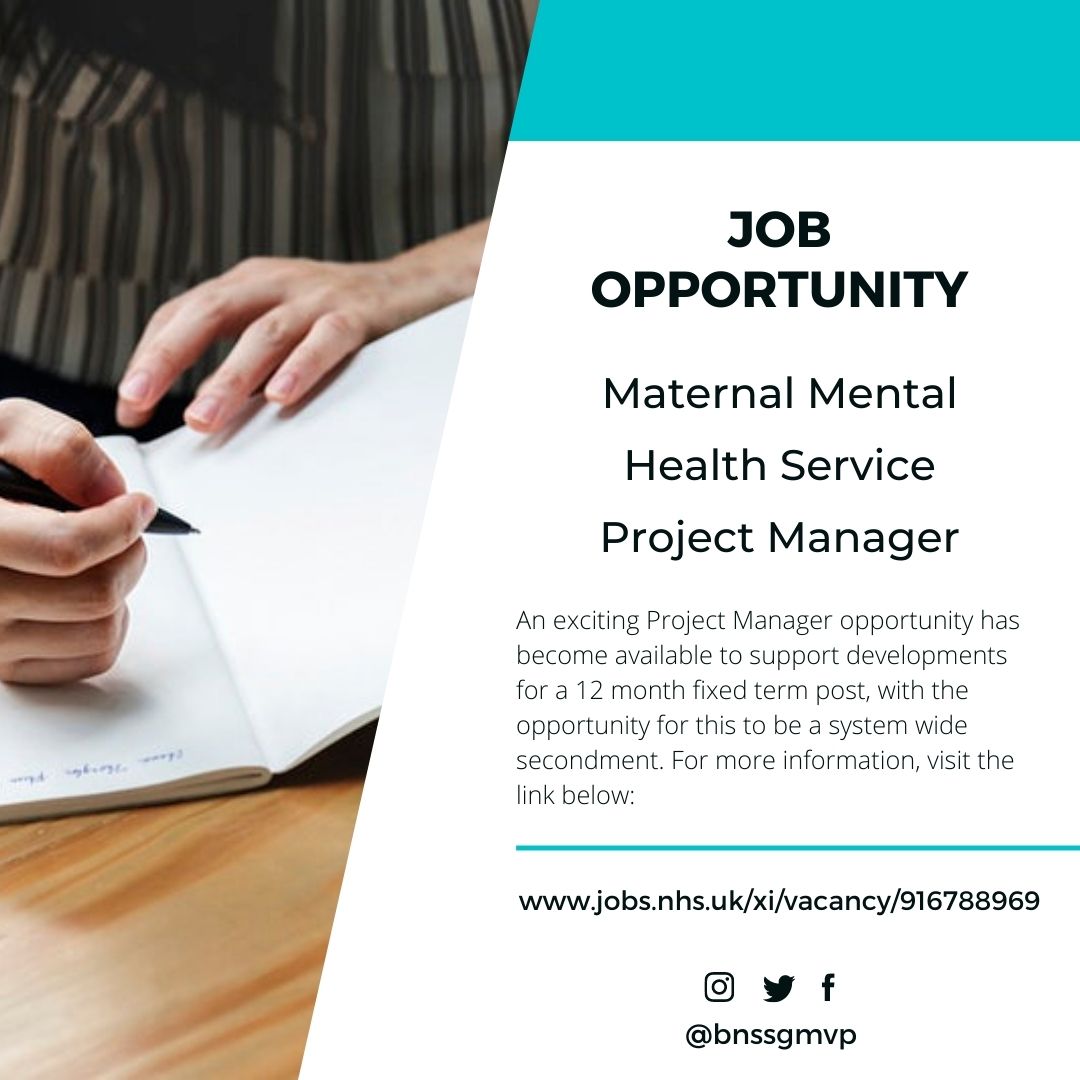 BNSSGMNVP's tweet photo. 👏Job Opportunity within BNSSG CCG 👏

Maternal Mental Health Service Project Manager - 12 months fixed term role - Interviewing early November. 

For more information on this role, please visit: https://t.co/hfQwn8BWde https://t.co/XenElEaB6u