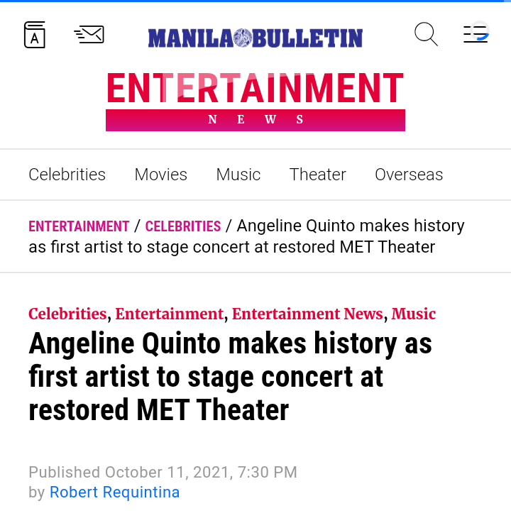 Angeline_SLAY's tweet photo. Yassd Queen! PUURRRR💅

"Angeline Quinto Makes History as First Artist to Stage Concert at Restored MET Theater." 

#AngelineQuinto @LoveAQuinto https://t.co/BN7JSt2Koy