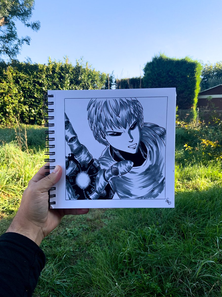 Ennessy_art's tweet photo. Jour 12: #Genos le cyber démon
Content du résultat de la main, je ferai mieux sa tête la prochaine fois 😅
#OnePunchMan #mangadrawing #blackandwhitedrawing #inkingdrawing #inktober21 @Kurokawa https://t.co/DQZvloliVu