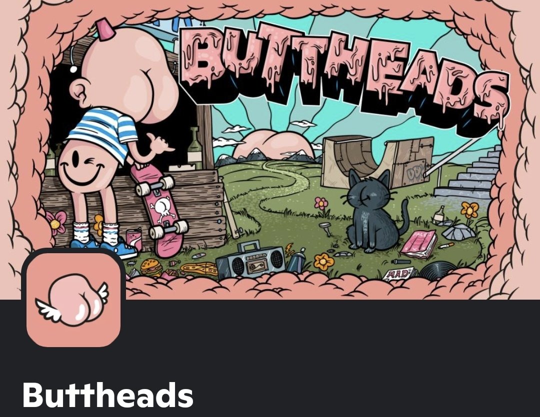 Basement_Dad's tweet photo. @GuidoDisalle @sasha_nft @UP_Uranus_DAO https://t.co/QhT54IEz3w

Use this Discord invite link to join our Buttheads NFT server before the FREE MINT launches on the 18th!!!

All you'll need to pay is the gas for your ass!!!

@buttheadsWTF
https://t.co/ib3bH67zgC 
#spreadthecheeks
#FreeNFT https://t.co/2OdiSmYNsq