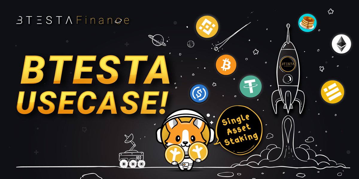 🌱Let’s grow your #BTESTA rewards you got from borrowing / lending with us!⚡️

BTESTA single asset staking: stake BTESTA in $BNB $BTC $USDC $USDT $BUSD $ETH vault to earn protocol fees. 80% from protocol revenue will be distributed to all Stakers.🎁

#BinanceSmartChain #BSCGems