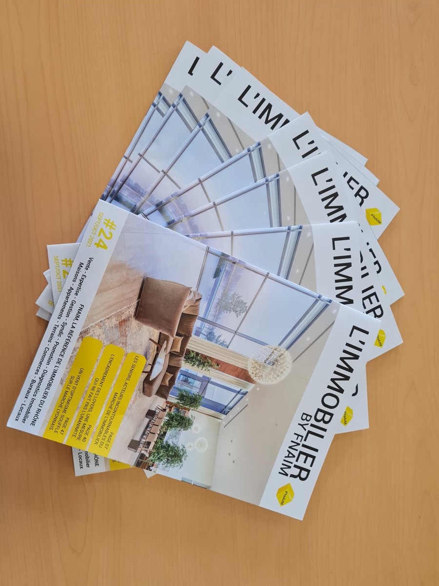 FNAIM69's tweet photo. Retrouvez toutes les annonces de biens en vente et en location de nos adhérents dans la dernière édition de notre magazine : L'IMMOBILIER BY FNAIM #24
La référence de l'immobilier à Lyon !
#fnaim69 #immobilier #Lyon #Rhône https://t.co/nrPtukpilN