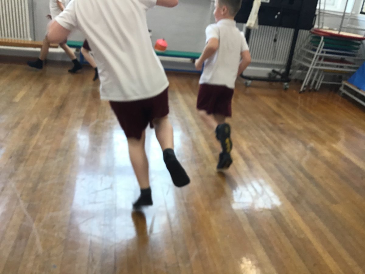 ABCPschool's tweet photo. We have had lots of fun warming up in PE this morning. We have been running, skipping, jogging, walking forward and backwards and hopping #Class45H #ABPE https://t.co/OlJfDwtp5i