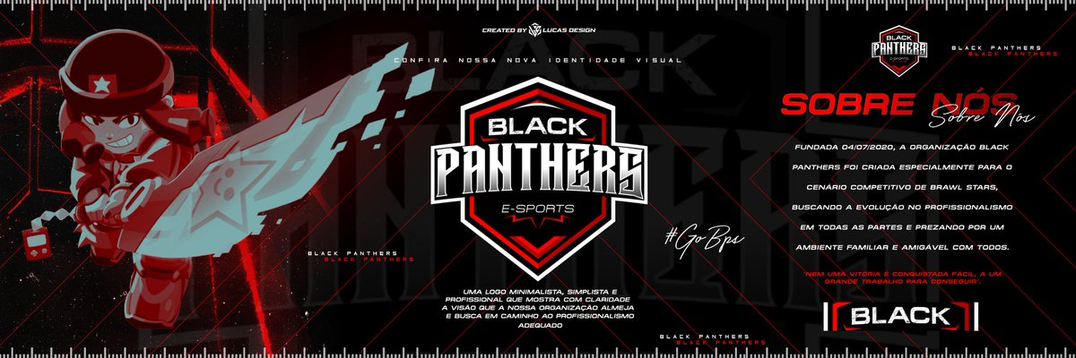 BlackPanthersE4's tweet photo. Fundada 04/07/2020, a organização Black Panthers foi criada especialmente para o cenário competitivo de Brawl Stars, buscando a evolução no profissionalismo em todas as partes e prezando por um ambiente familiar e amigável com todos.
#GOBPS #AvanteBPS https://t.co/Jazsbkue9p
