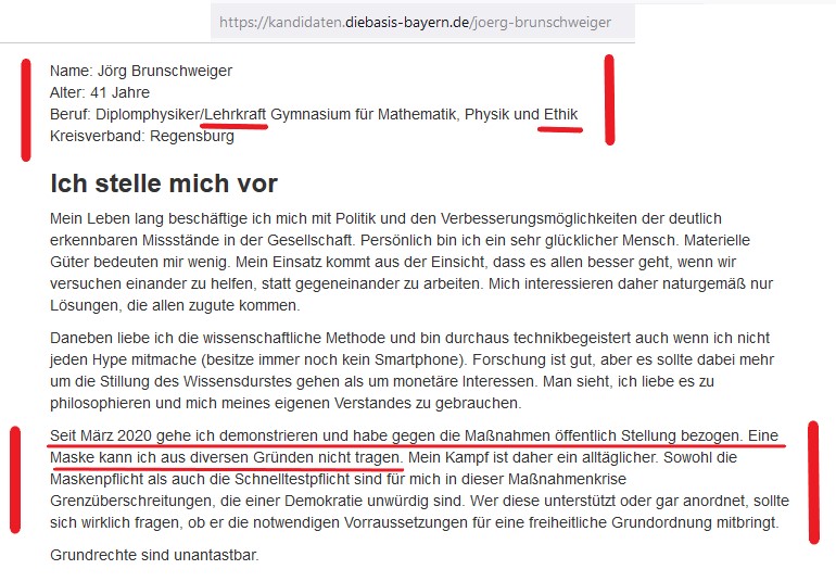 HenningMarianna's tweet photo. 2/2 Drei Screenshots zu Querdenkerdemo, Partei Die Basis und Lehrtätigkeit. Alle !B.
Verena und Jörg #Brunschweiger sind schon seit dem Frühjahr 2020 in der Querdenkerszene unterwegs. Link zu einem Artikel dazu: https://t.co/9LUylkKxAs
Wieso darf er noch unterrichten?
#Kelheim https://t.co/Zja1g0XUOn