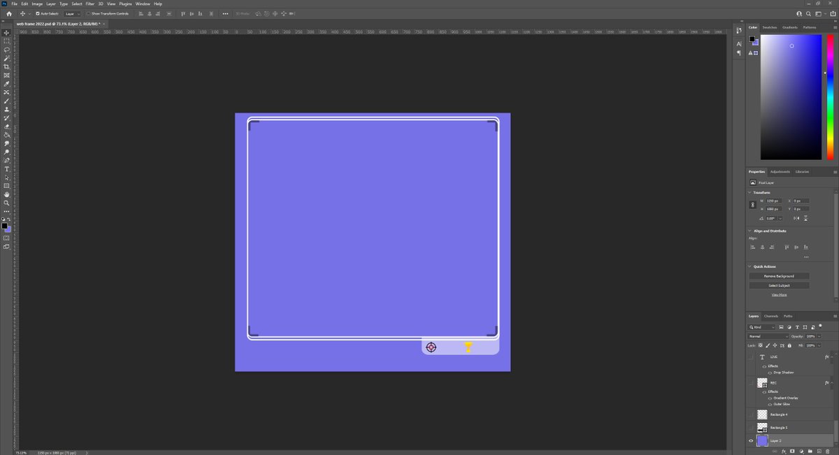 BangemTV's tweet image. Playing around in photoshop 💎💎💎

#photoshop #webframe #streamer #graphicdesign