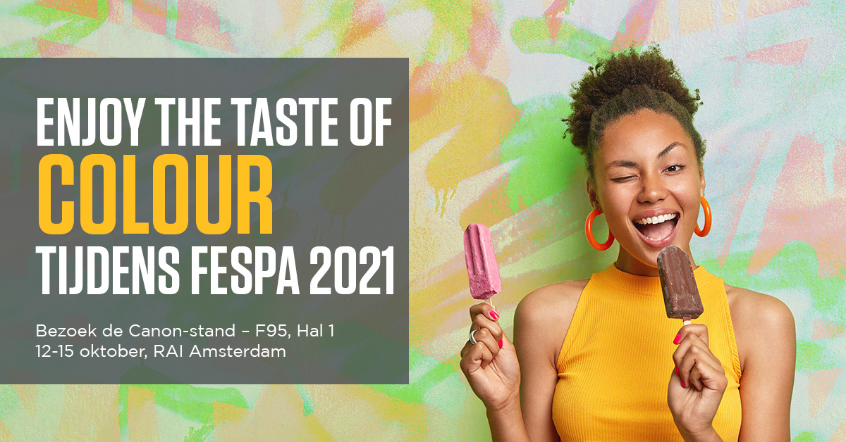 Vandaag is #FESPA2021 van start gegaan! Ontmoet de experts, laat u inspireren door nieuwe technologieën op onze stand en leer van de best practices uit de sector. Meer info en gratis aanmelden: canon.sm/2YzDmGJ
#largeformatgraphics #CanonArizona #CanonColorado