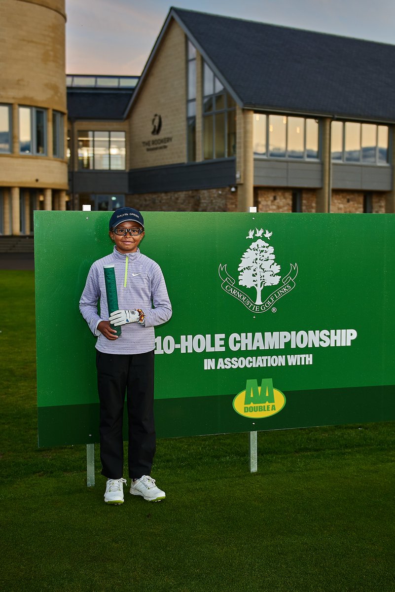 DoubleATrading's tweet photo. A big thank you to Carnoustie Golf Links for hosting their first 10 hole championship in association with Double A! And a huge congratulations to Nina Fisher for becoming the championships very first winner! @carnoustiegolf #carnoustie #carnoustiegolflinks #doublea #golf https://t.co/e1qzcNaOou
