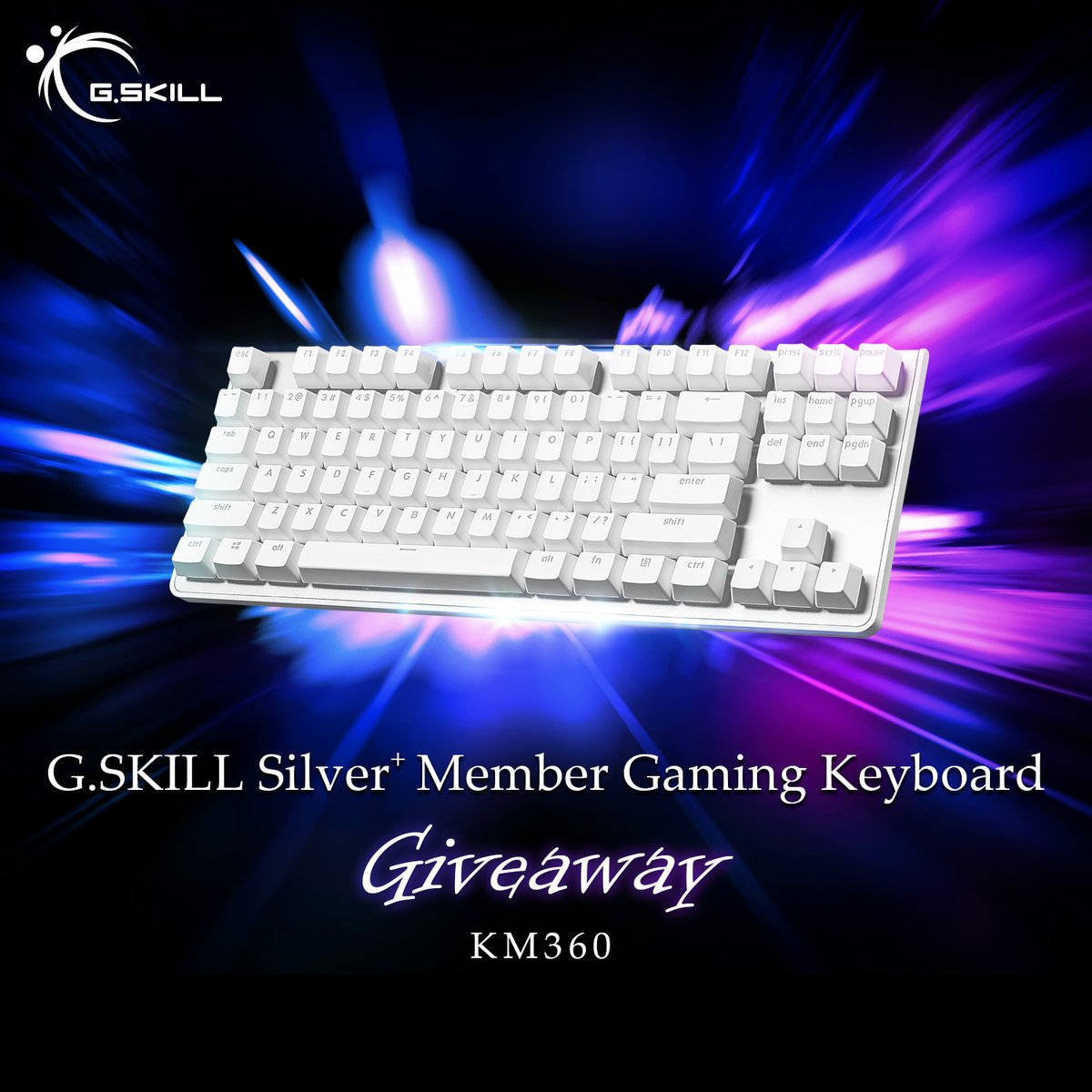 gskillgaming's tweet photo. Join G.SKILL community, register your G.SKILL product, and reached Silver level or higher, you’ll get the chance to win a white #KM360 gaming keyboard you’ve been dreaming of.
Find out more: https://t.co/vaCsNZlmDL
#gskillmembership #km360 https://t.co/84AUch0O12