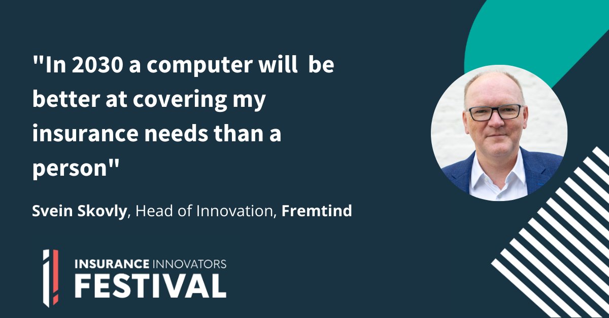 Panel discussion live now 🔴

Interesting point from Svein Skovly (<a href="/SveSko/">Svein Skovly</a>)  (Head of Innovation at <a href="/Fremtind/">Fremtind</a>) on what the digital insurer will look like in 2030 🤖

#digitaltransfomation #IIFestival21