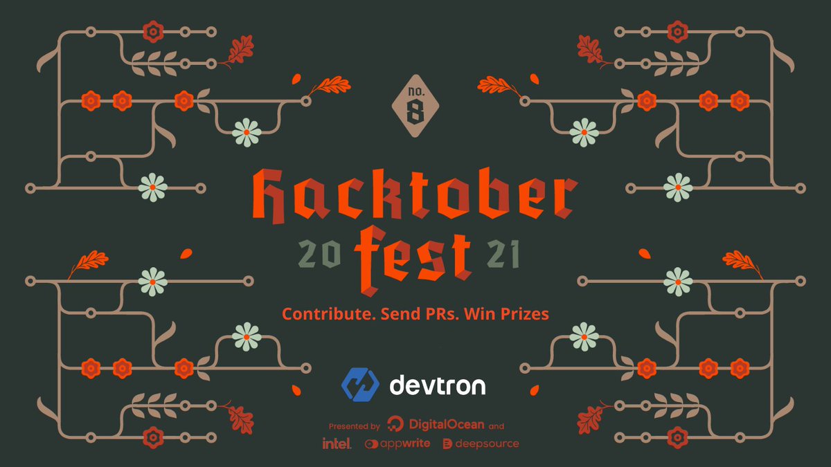 .@hacktoberfest by @digitalocean is here, and we are thrilled to be a part of the world-wide celebration of #OpenSource projects! What are you waiting for? Contribute to our repo here: github.com/devtron-labs/h… Exciting prizes await 🎉