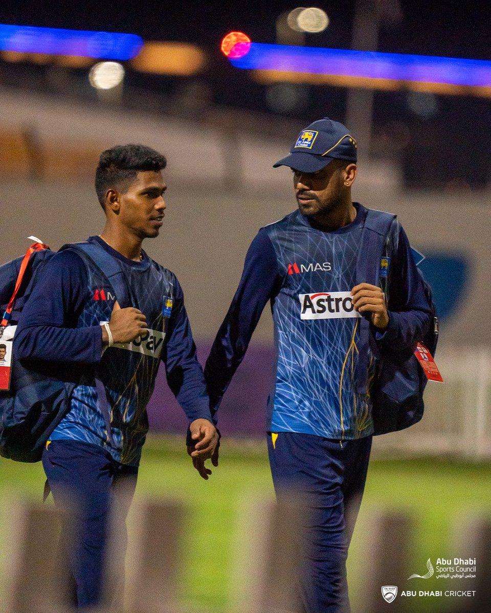 adsportshub's tweet photo. Welcome to #AbuDhabiCricket @OfficialSLC 🇱🇰🏏

#T20WorldCup preparations got under way last night for @OfficialSLC here #InAbuDhabi 👊

#LiveTheGame https://t.co/Pdemp9bkJ8