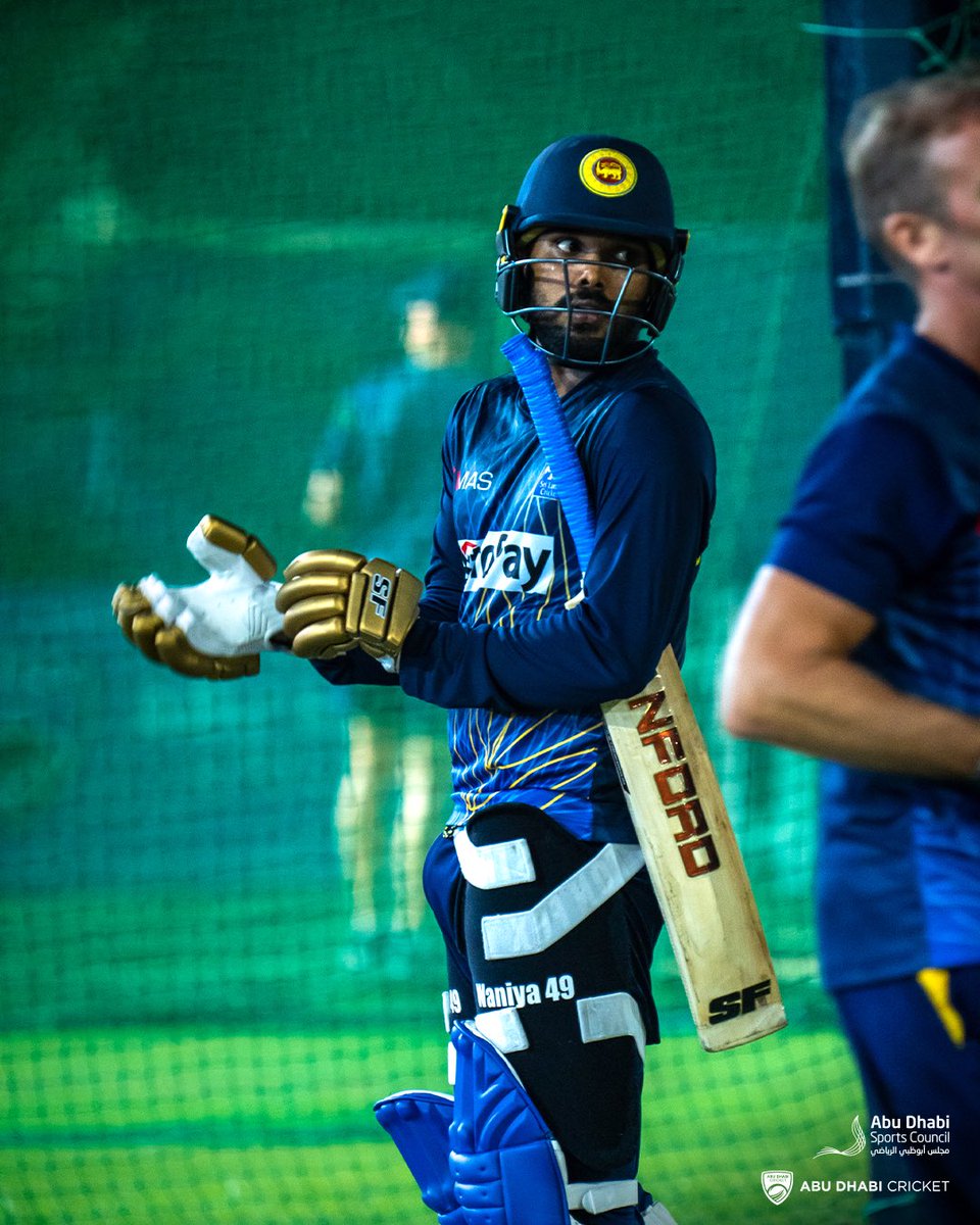 adsportshub's tweet photo. Welcome to #AbuDhabiCricket @OfficialSLC 🇱🇰🏏

#T20WorldCup preparations got under way last night for @OfficialSLC here #InAbuDhabi 👊

#LiveTheGame https://t.co/Pdemp9bkJ8