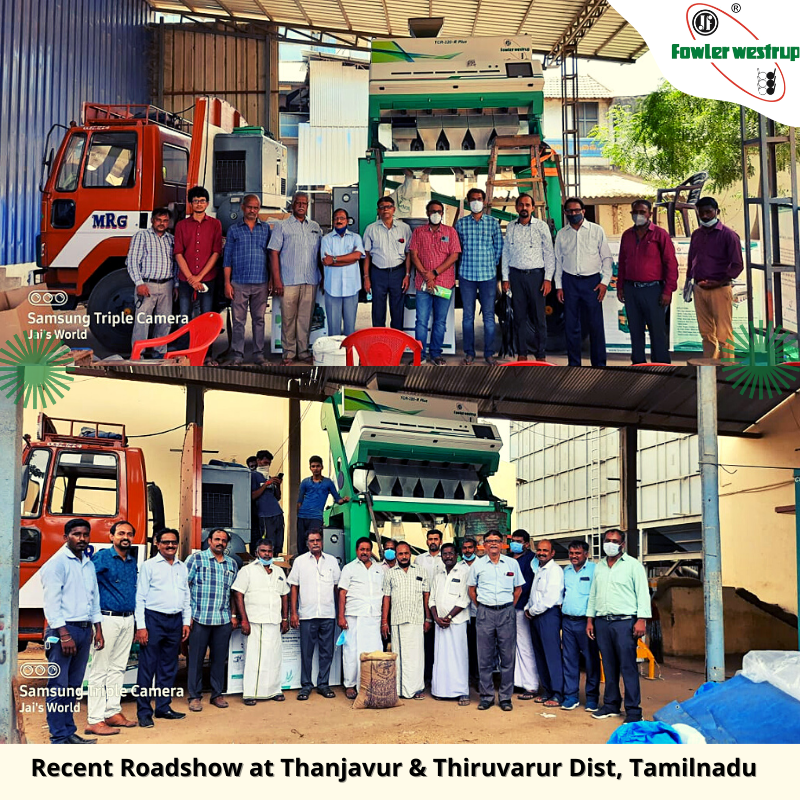 fowler_westrup's tweet photo. Fowler Westrup Recent Roadshow at Thanjavur & Thiruvarur District, Tamilnadu.
#Roadshow #Fowlerwestrup #machinedemo #Fowlerwestrupdemo #colorsoter https://t.co/XU8Q9gJOvH