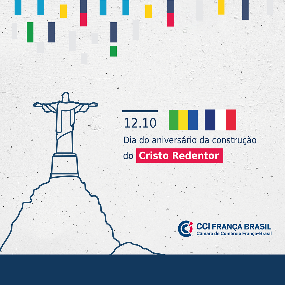 CCIFBRJ's tweet photo. Celebramos hoje 90 anos da construção do Cristo Redentor. Símbolo da cidade do Rio de Janeiro, a história da estátua passa pelas relações França-Brasil, parceiros de longa data. 

 #França #Brasil #ccifb #RiodeJaneiro https://t.co/YMqEh5Zbou