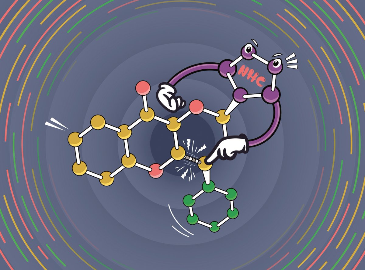 ChemCommun's tweet photo. Did you see this #ChemCommCover? Showcasing research from Zbigniew Rafiński @UMK_Torun on 'NHC-catalyzed enantioselective C2-functionalization of 3-hydroxychromenones via α,β-unsaturated acyl azoliums'. Read here 👉 https://t.co/pWoYaHmjoo https://t.co/SY7DaevcNx