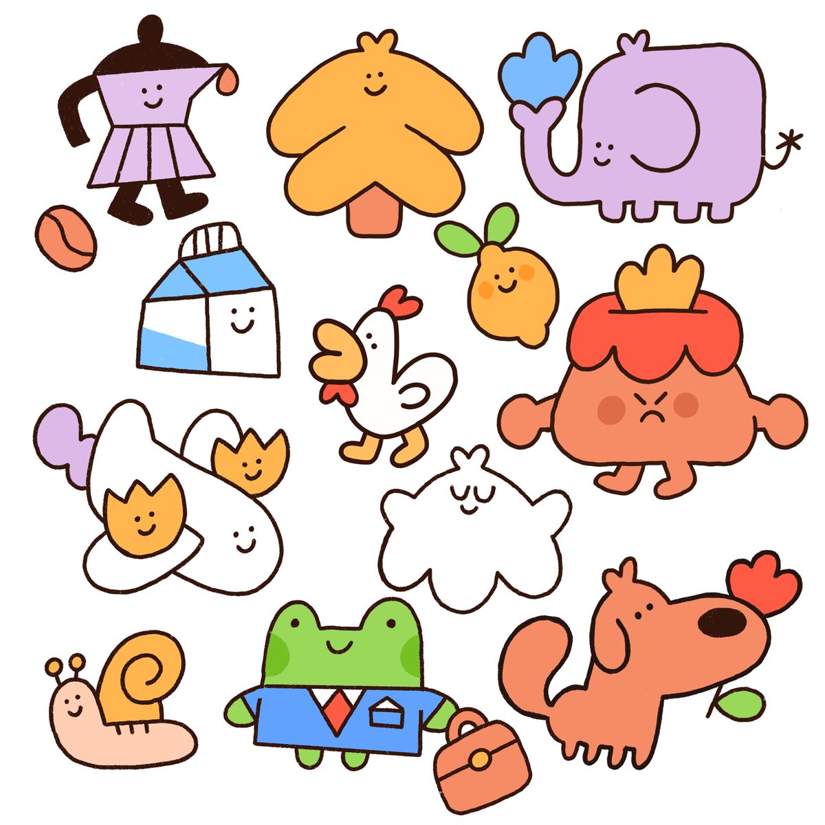 Ten million doodles trying to find my voice in hand drawn style 