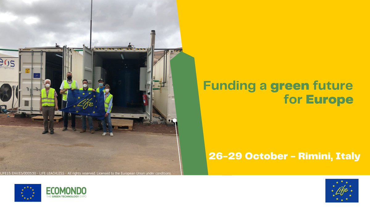 📢 What to find at <a href="/cinea_eu/">CINEA 🇪🇺</a>'s stand at <a href="/Ecomondo/">Ecomondo</a> 2021?

Large amounts of leachates generated in 🇪🇺 have a high pollution load!

<a href="/LIFELEACHLESS/">LIFE LEACHLESS</a> developed a leachate treatment model using a cost-effective novel technology to minimise the carbon footprint 👉 europa.eu/!PpnUvF