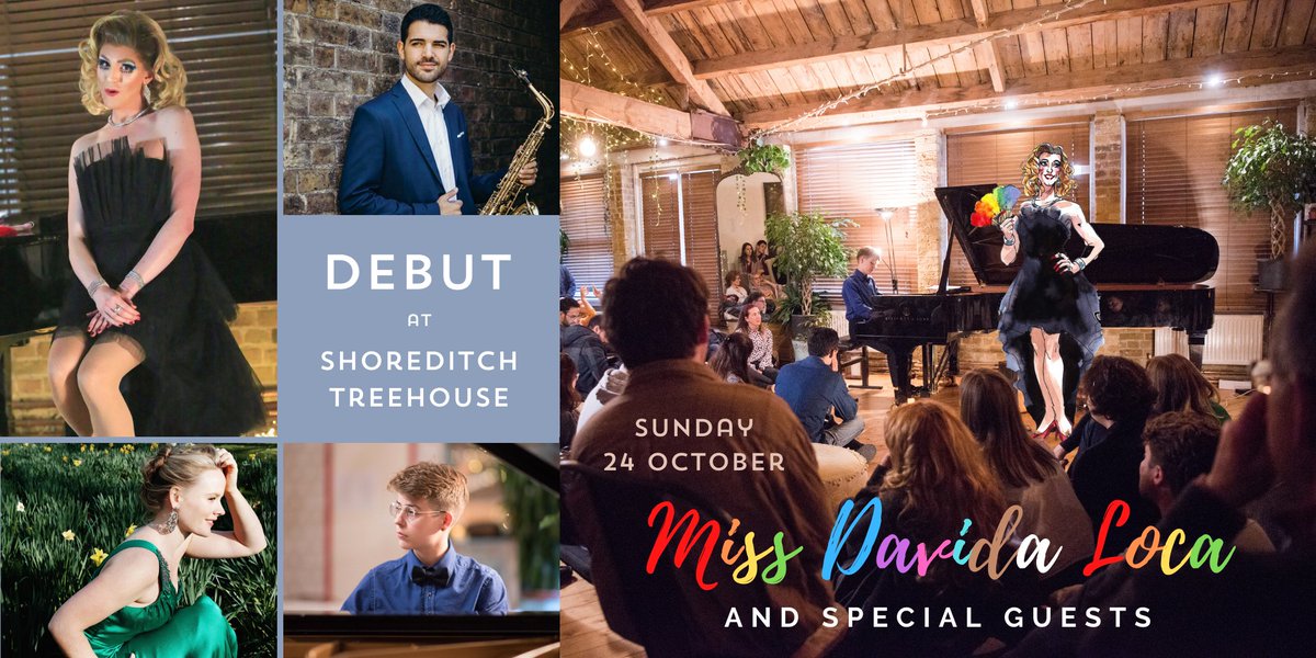 After 18 long months - WE'RE BACK! Join us next Sunday for a night of music and mayhem! *There may be tears* Just 35 tickets! #DEBUTtreehouse 

DEBUT at Shoreditch Treehouse - Miss Davida Loca &amp; Special Guests #whatsonLondon #Shoreditch #dragqueen

BOOK 🎟️ …shoreditch-treehouse.eventbrite.co.uk/?ref=estw
