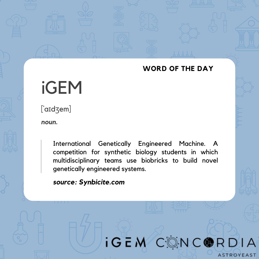 #Wordoftheday #iGEM