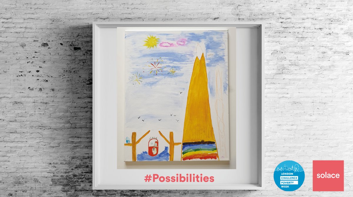 SolaceWomensAid's tweet photo. Children in our refuges took part in the art activity during #LCPW to show what London means to them. Keep an eye on our online exhibition and tell us what London means to you. #PovertyFreeLondon #framingpoverty #LDNChallengePoverty https://t.co/fIBNpTeyy9