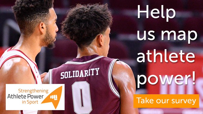EUAthletes's tweet photo. 📢📢Calling athlete representatives: If you have a role in an athlete committee, union or another type of athlete advocacy, the #SAPIS project run by athletes, academics and @playthegame_org needs your help to map athlete influence in sport in this survey https://t.co/TmBe3XKBDj https://t.co/GGhRuY6QUH