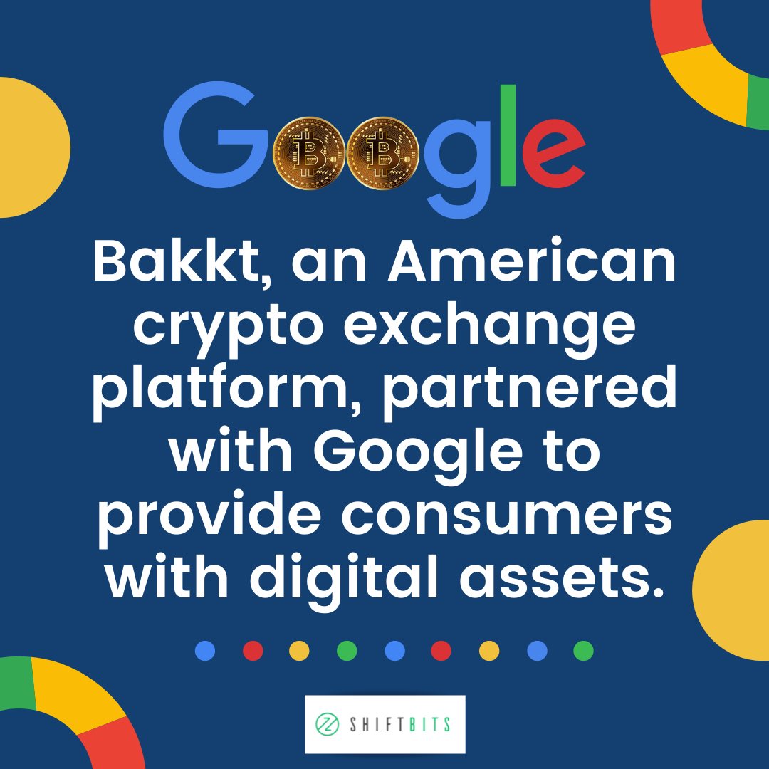 ShiftbitsIo's tweet photo. According to the agreement between the companies, About 10 million Bakkt customers will utilize cryptocurrencies like Bitcoin to link their online Visa debit cards with Google Pay and buy products and services online.
#google #cryptocurrency #Bitcoin #TrendingNow #shiftbits https://t.co/Yk3dTcPuf4