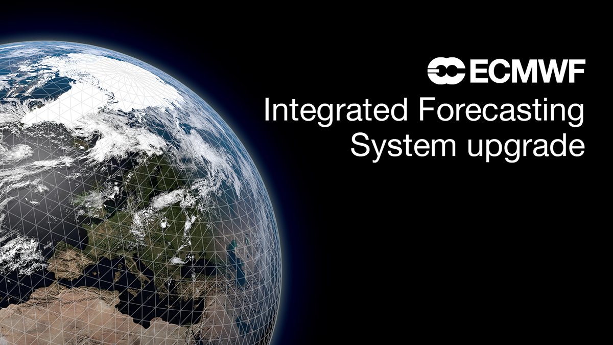 ECMWF's tweet photo. Today's #IFS47r3 upgrade includes major changes to the forecast model and improved use of observations to further increase the forecast quality.
Read more https://t.co/4gOzjsFzN6
#newfcsystem https://t.co/Ma1u9C0a8f