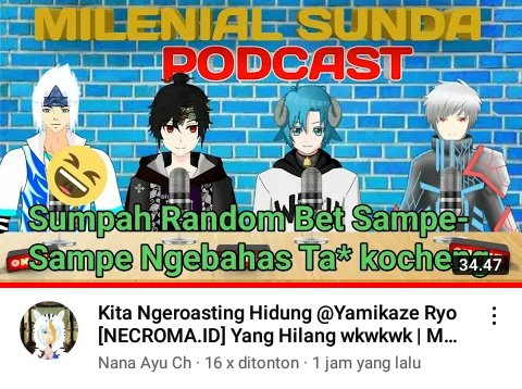 NanaAyuCh's tweet photo. https://t.co/f1Yywupgio
Hayuk mampir baraya di konten podcast pertama aku, jangan lupa di Subscribe, Like, Comment, & Share ya biar channel aku bisa cepet berkembang nantinya X3
#Vtubers #vtuberindonesia #vtubersunda https://t.co/6kNbtdAttf
