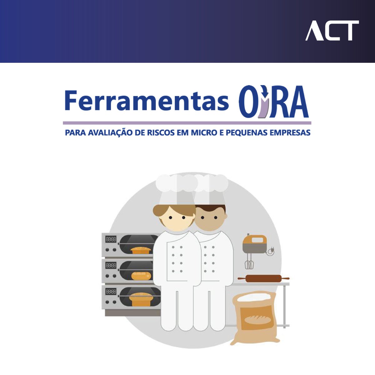 actportugal's tweet image. 👨🏽🍳 Ferramentas OiRA: Indústria Agroalimentar - Produtos de Padaria/Pastelaria 
ℹ️ Aceda aqui à ferramenta 👉 bit.ly/3Fxitgx
Se acha esta ferramenta útil, partilhe esta publicação 📱
#ACT #ACTInforma #Oira #Padaria #Pastelaria #AvaliaçãodeRiscos