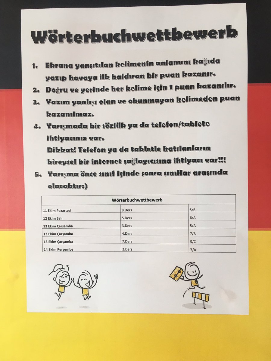 İTÜ ETA VAKFI Doğa Koleji Güzelbahçe Kampüsünde bu hafta Sözlük Yarışmamız var 😉🥇🥈🥉📖🖍#doğadaalmanca2021 <a href="/EnisEryaman/">Enis Eryaman</a> <a href="/UdoKywall/">Udo Kywall</a> <a href="/KvancBarlas/">Kıvanç Barlas 🇹🇷</a> <a href="/EmelUstun35/">Emel Üstün</a> <a href="/YKarasinir/">Yalkın Karasinir</a>