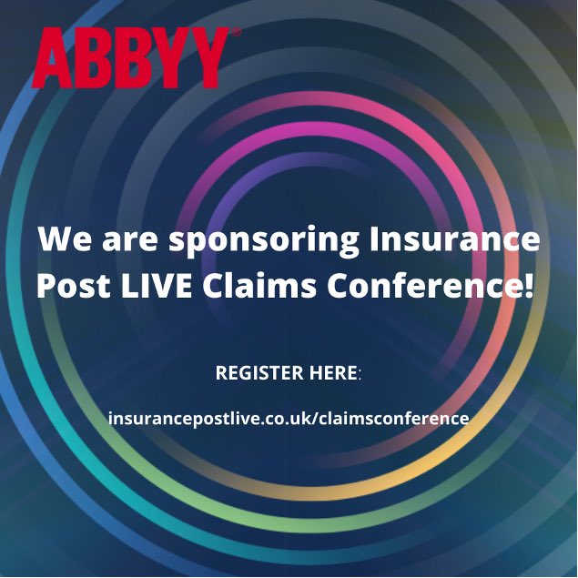 ABBYY_Software's tweet photo. ABBYY are thrilled to be sponsoring this year’s #Insurance Post LIVE Claims Conference. Join @EileenGPotter on a fireside chat at 10am on 19th October, on Digital End-To-End Claims - Can Insurers Match Customer Expectations: https://t.co/GDMDNSenk2
#PostLIVE21 https://t.co/Of2dr4j5iQ